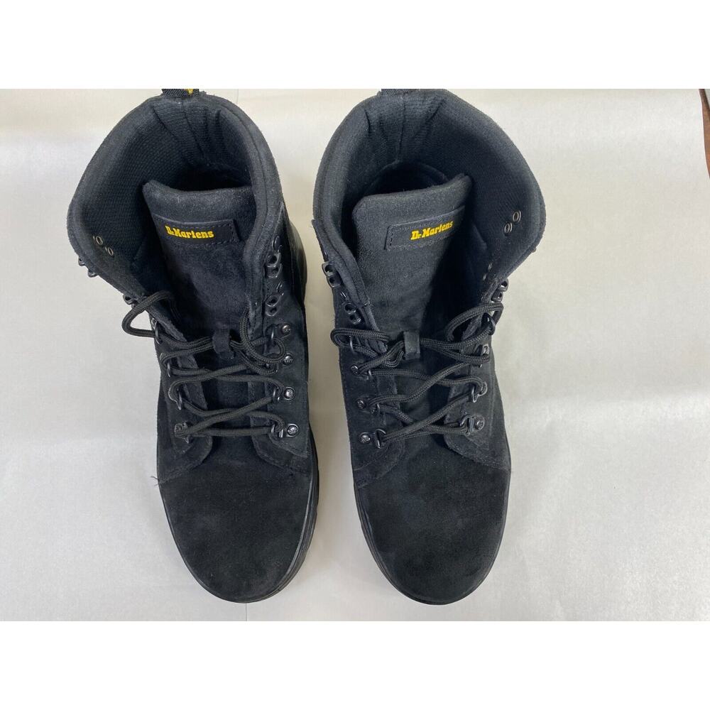 Dr. Martens Combs Boots Women's 10 Black Suede Combat Baddie Gothcore Grunge - Picture 2 of 14